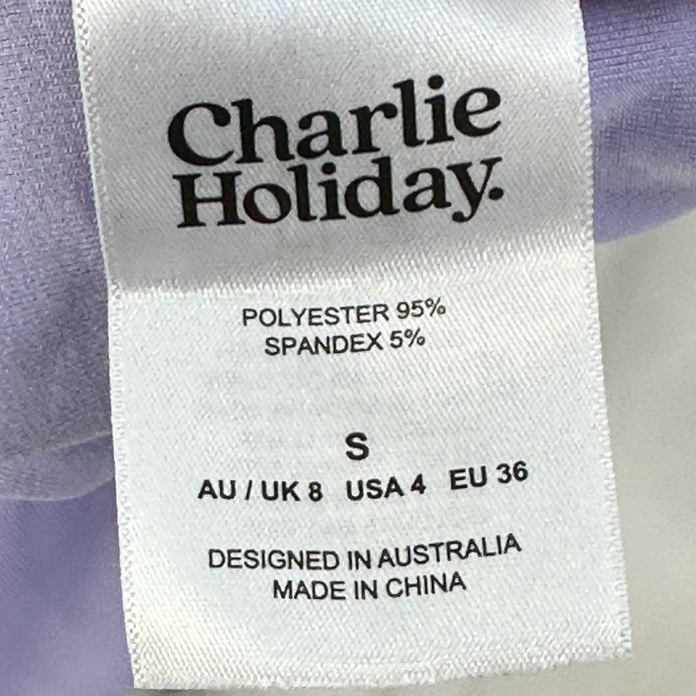 Charlie Holiday Sheer Long Sleeve Color Block Bodycon Maxi Dress - size Small - Picture 6 of 8